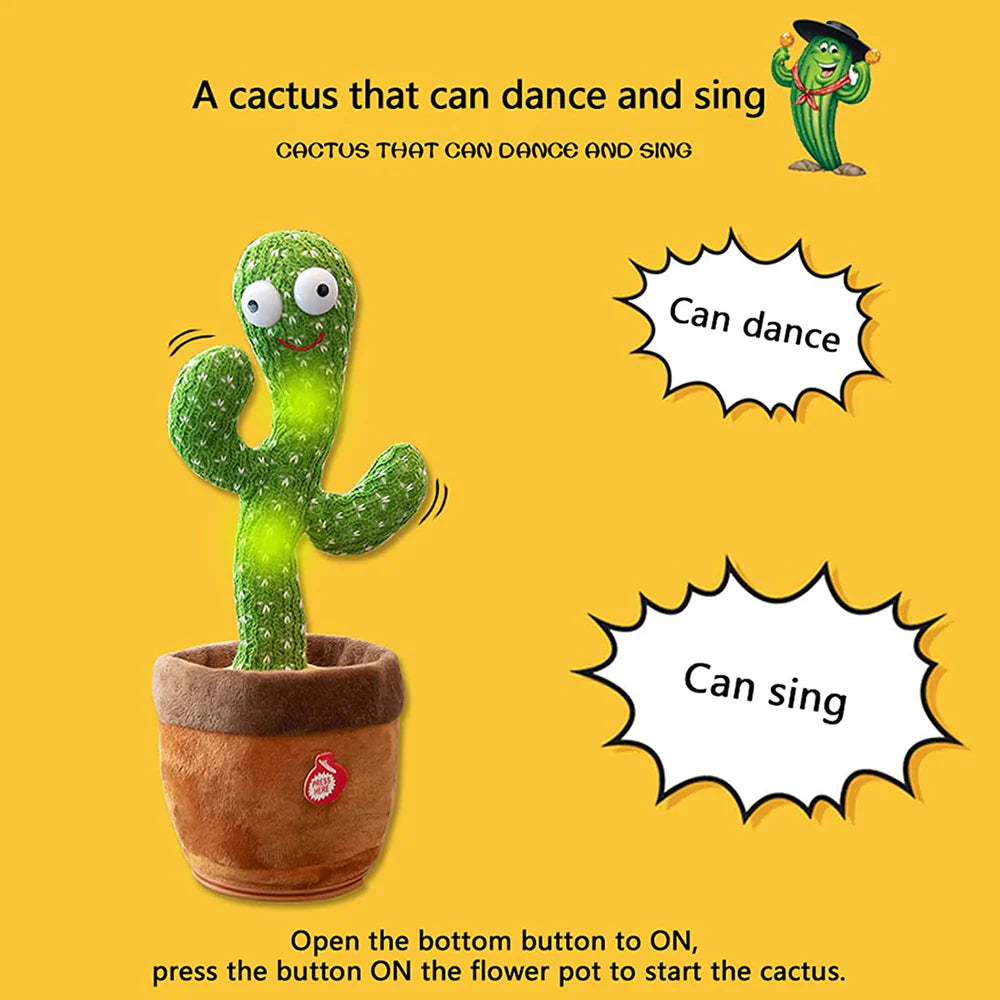 Dancing Cactus Toy β Singing & Talking Plush with 120 Songs