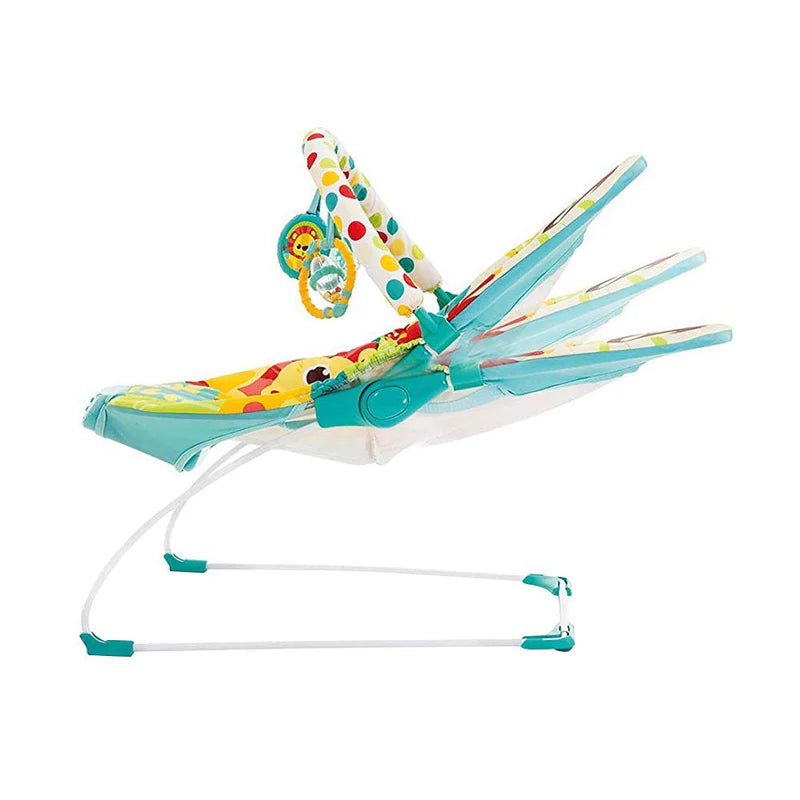 Colorful Baby Bouncer with Toy Bar – Soft & Secure