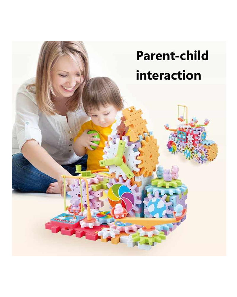 Magical Gear Blocks 83 Pcs STEM Set (Magic Plate Electric)