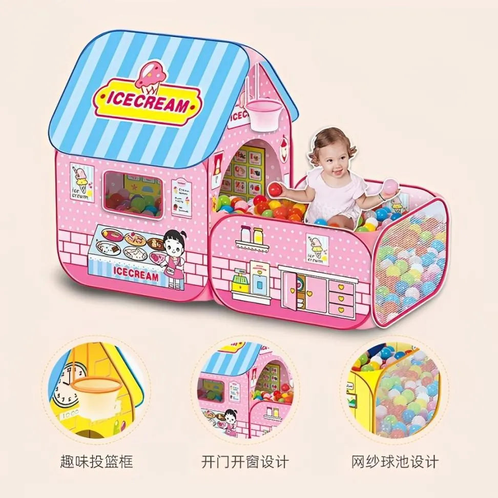 Ice-cream Indoor Educational Play Tent House for Kids – Activity Space