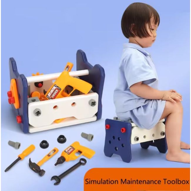 Multi Function DIY Tool Table Little Engineer Pretend Play Kit