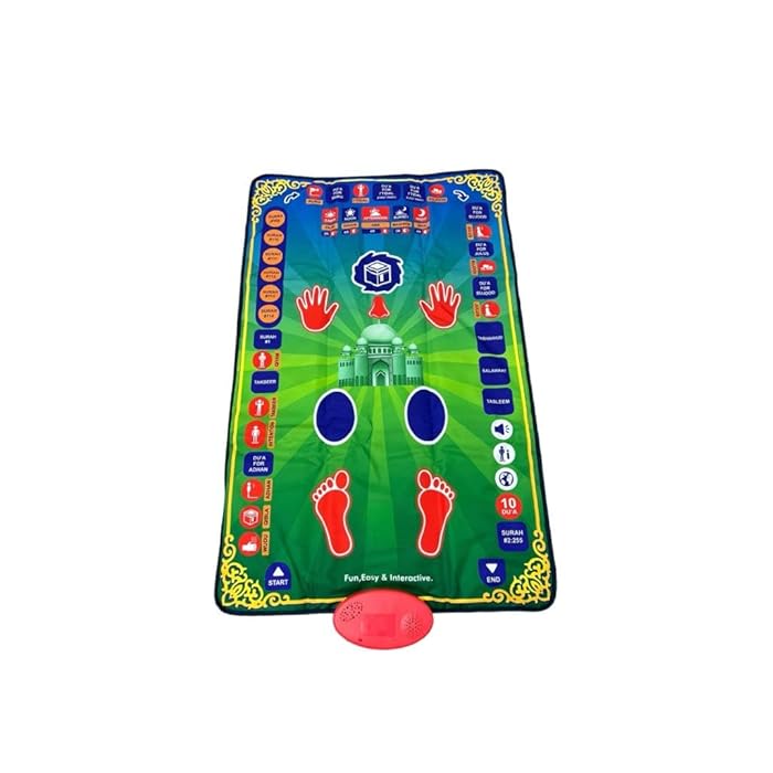 Kids Salah Mat – Educational Prayer Mat with Voice Guidance & Learning