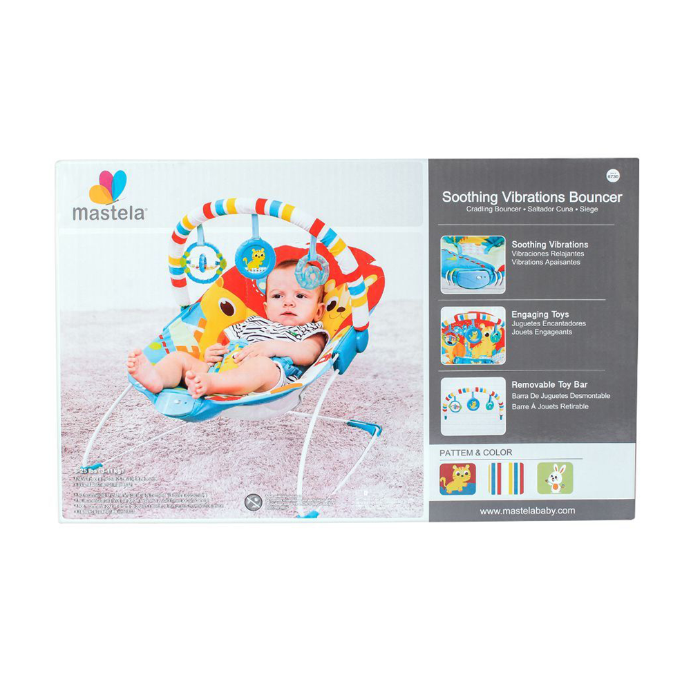 Lovely Baby Bouncer Rocker – Baby Seat, Adjustable Toy Bar