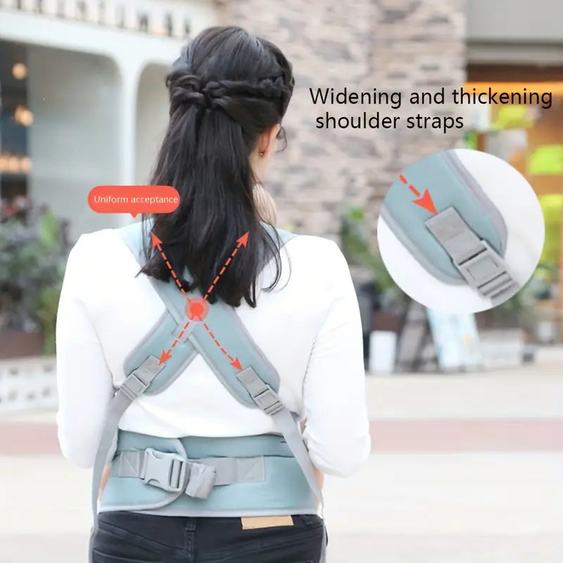 Baby Carrier with Detachable Hip Seat – & Breathable Design | Newborn to Toddler Support