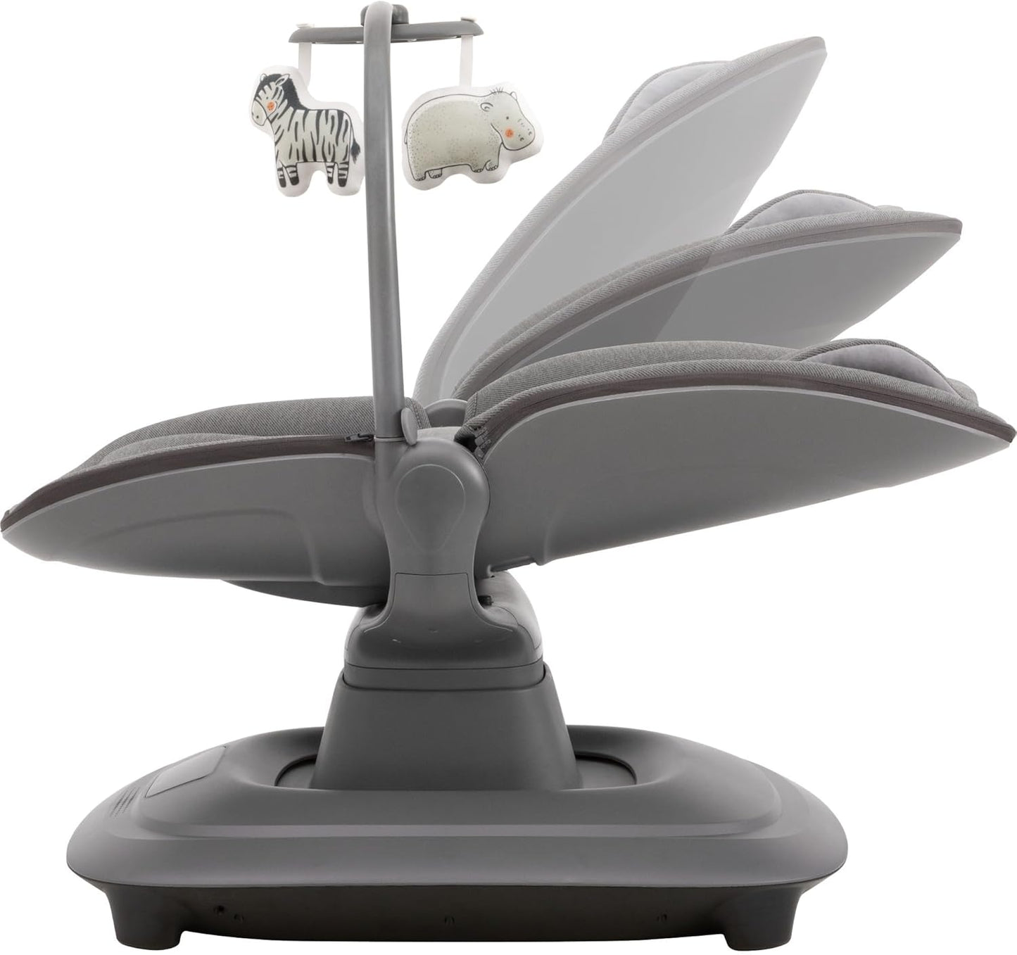 Multi-Motion Baby Cradle – 360° Rotating Electric Rocker with Music & Mosquito Net