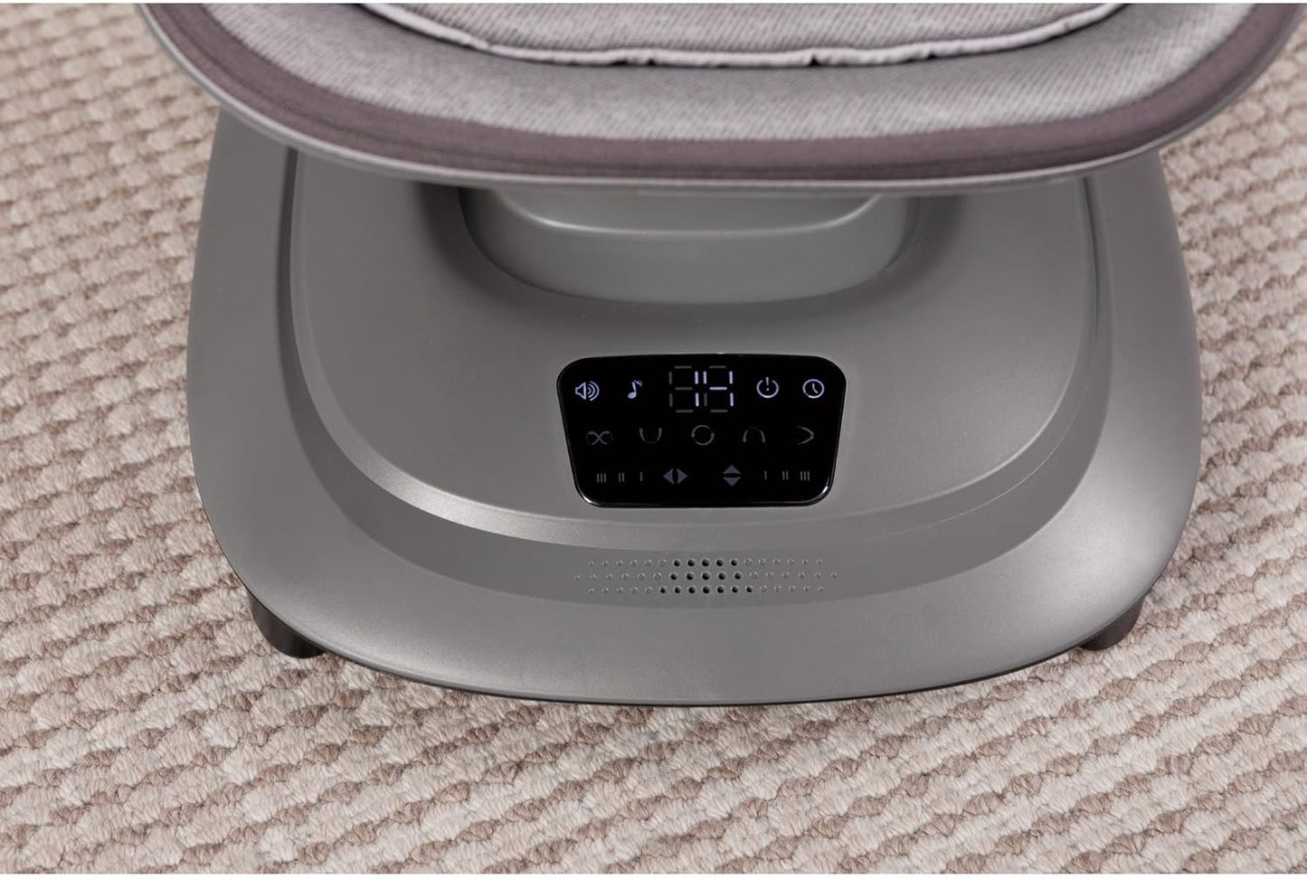 Multi-Motion Baby Cradle – 360° Rotating Electric Rocker with Music & Mosquito Net