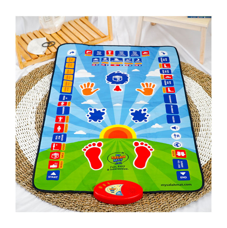 Kids Salah Mat – Educational Prayer Mat with Voice Guidance & Learning