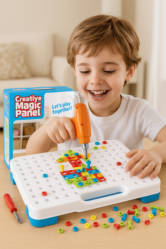 4-in-1 Creative Double-Sided Mosaic Puzzle Box - Magic Plate