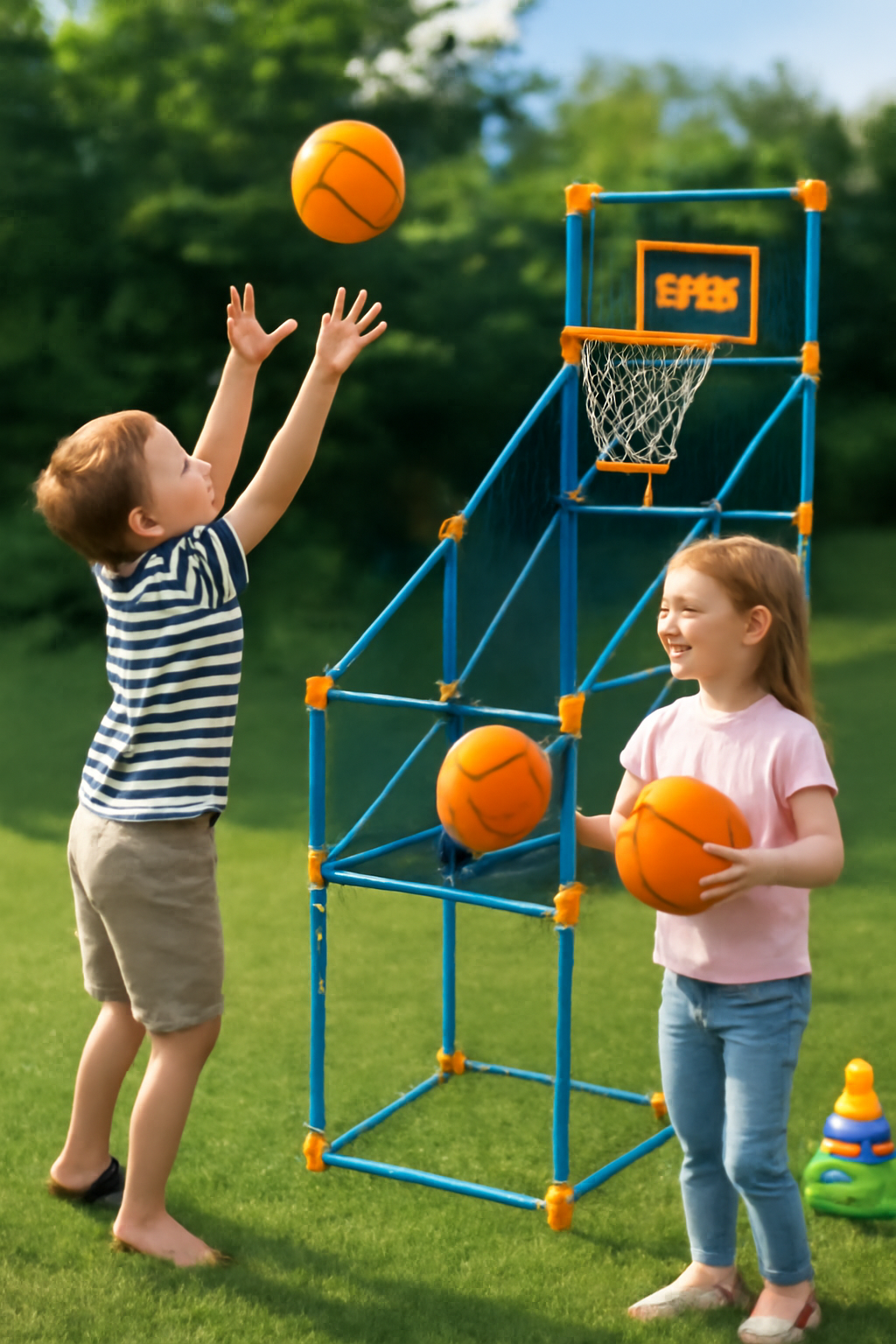 Basket Ball with Frame (Shooting Game)