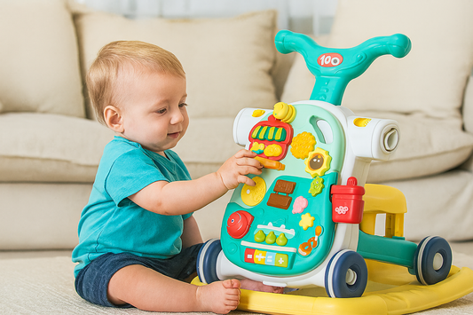 5-in-1 Baby Walker, Rocker & Activity Table – Multi-Stage Ride-On Toy