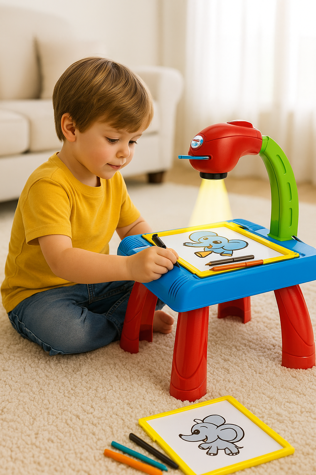 Intelligent Projector Table Toys Kids Drawing Board