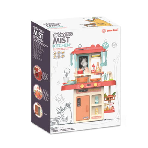 Steam & Spray Kitchen Set – Lights, Sound & 42 Pieces Pretend Play