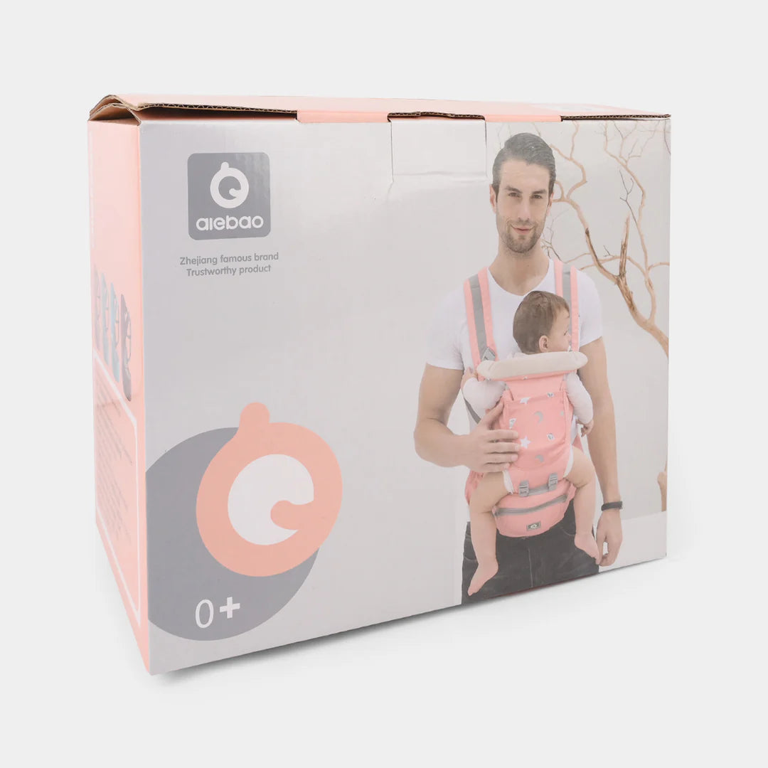 EasyWear 3-in-1 Baby Carrier with Detachable Hip Seat | Ergonomic & Comfortable | Pink Colors