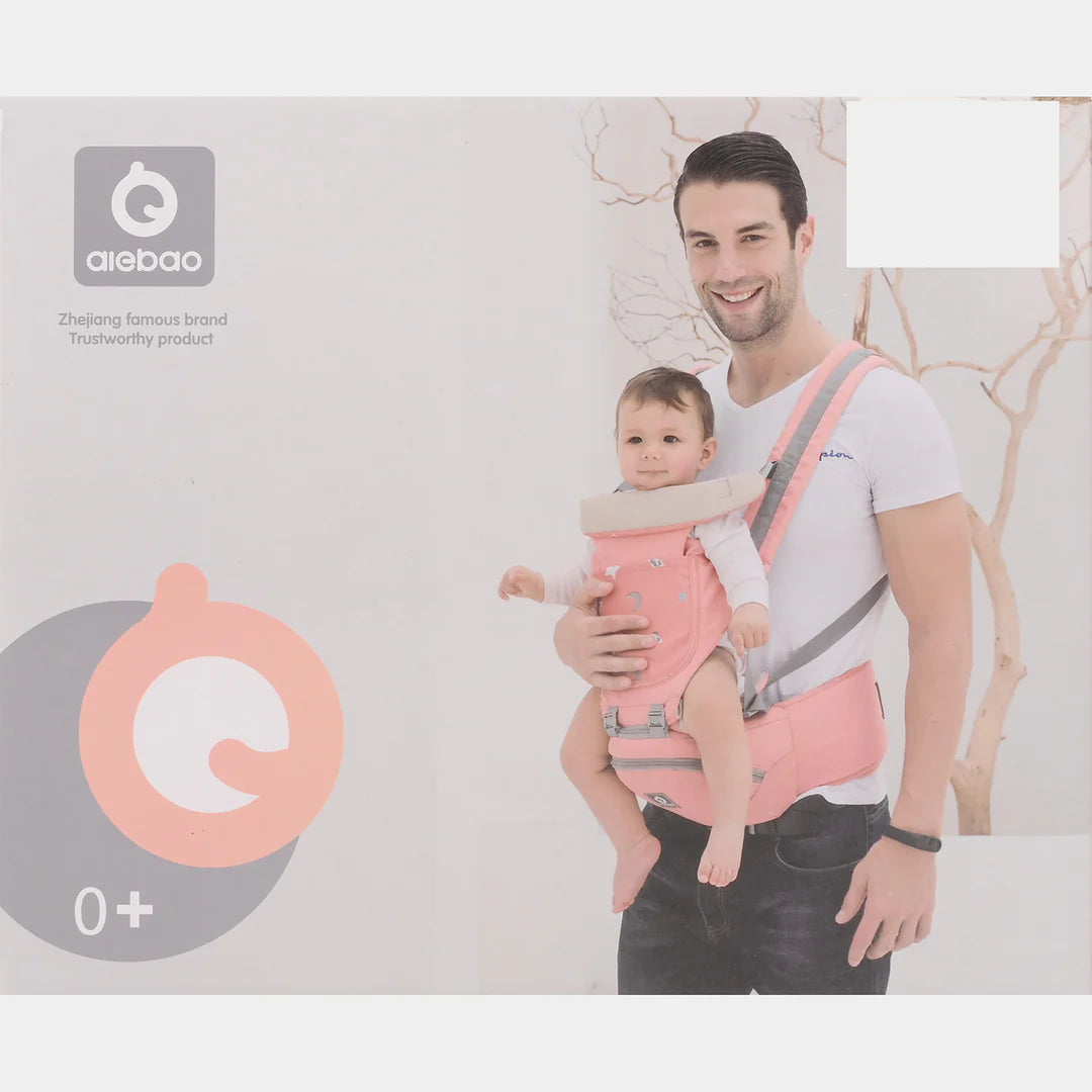 EasyWear 3-in-1 Baby Carrier with Detachable Hip Seat | Ergonomic & Comfortable | Pink Colors