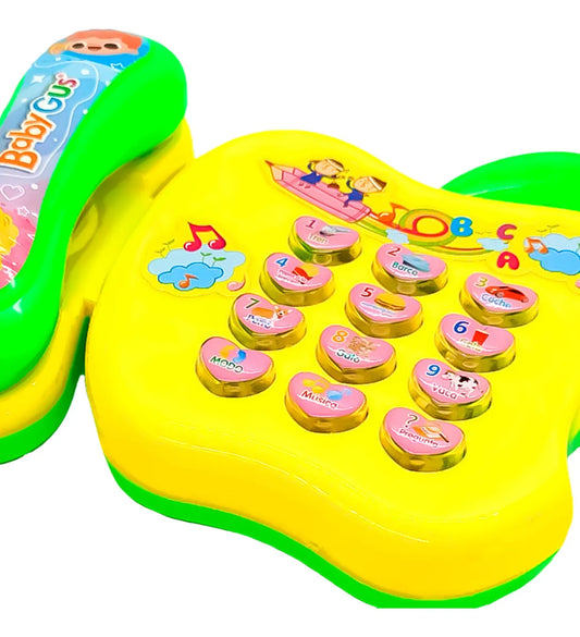 Baby Musical Learning Phone Toy – Apple Shape | Fun Sound & Light Toy for Kids