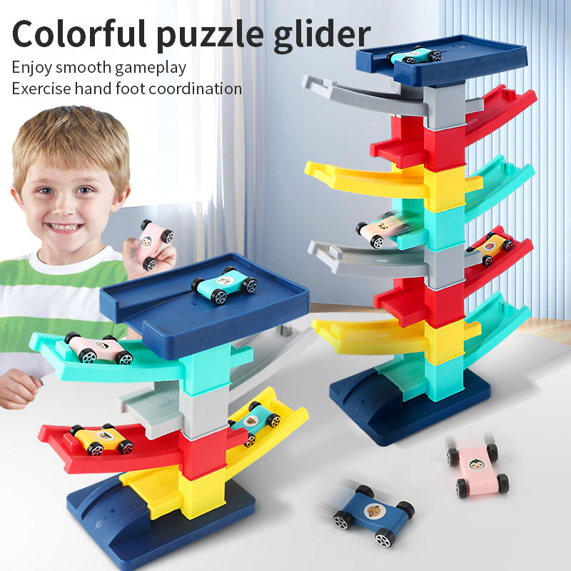 DIY Rolling Track Tower 56 Pcs Assembly Set