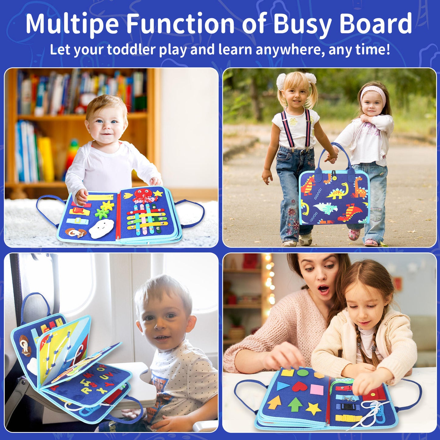 Busy Bag/ Busy Book - Activity for Kids (8 Pages)