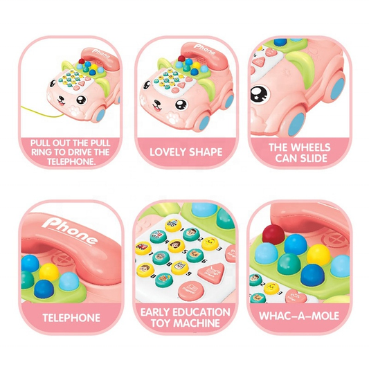 Musical Puppy Toy Phone for Toddlers – Educational Light & Sound Toy for Kids