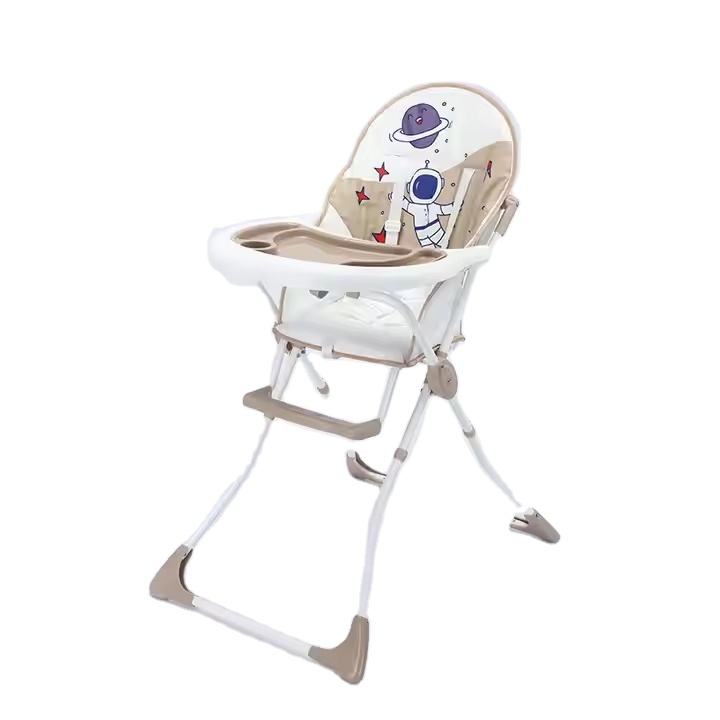 Baby Feeding High Chair – Foldable with Tray & Footrest | Space Astronaut Design
