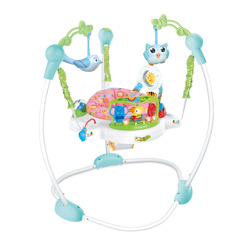 Baby Jumper – Adjustable Activity Bouncer with 360° Rotating Seat & Interactive Toys for Fun & Development