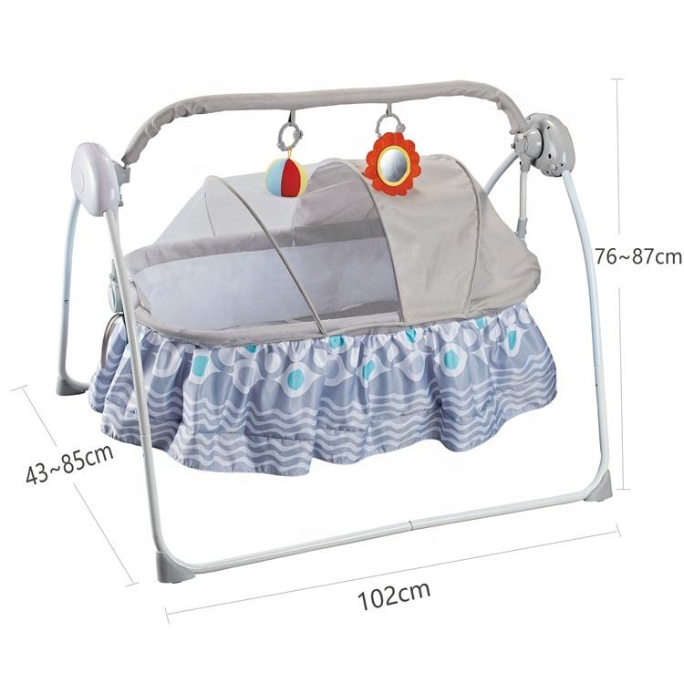 Baby Cradle Electric Rocking Bassinet with Remote Control