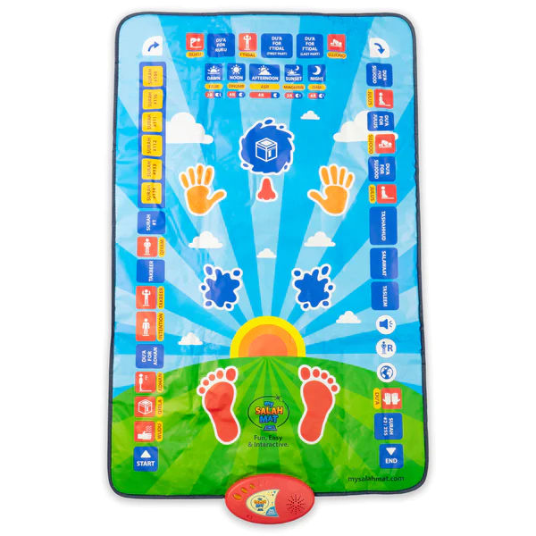 Kids Salah Mat – Educational Prayer Mat with Voice Guidance & Learning