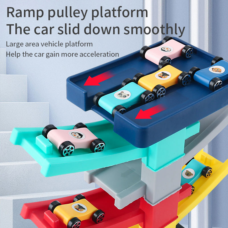 DIY Rolling Track Tower 56 Pcs Assembly Set