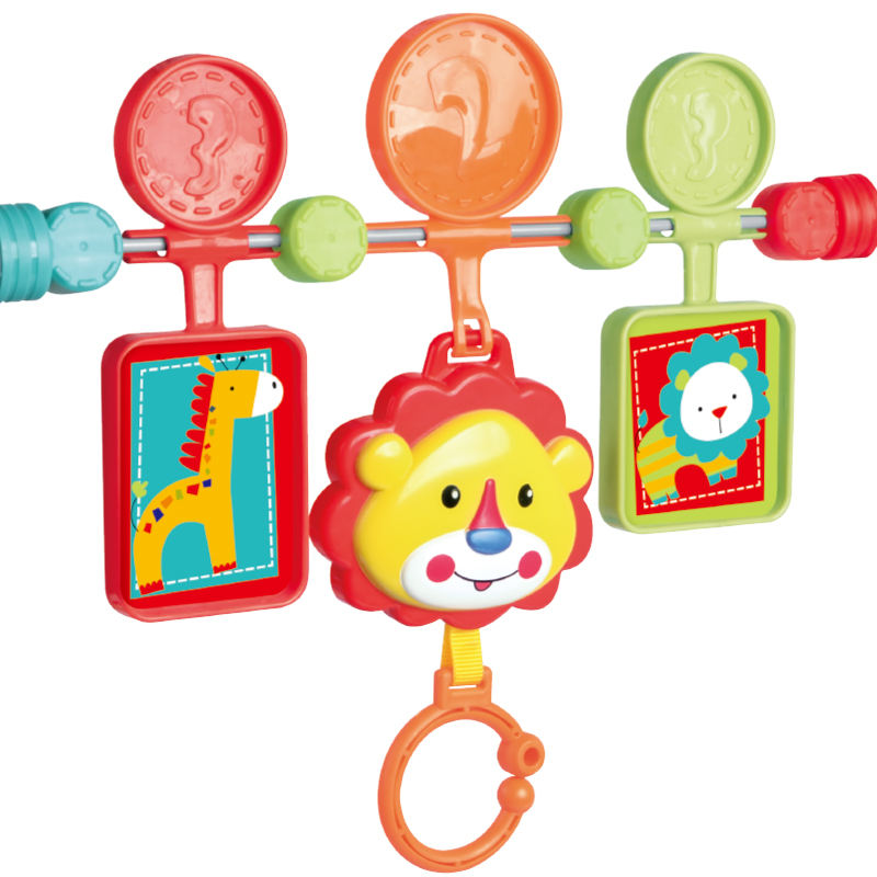 Baby Bouncer Chair with Vibrations and Animal Toy Bar – Gray Safari Theme, Soft Seat