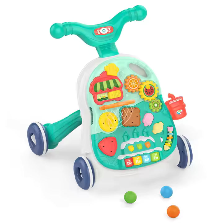 2-in-1 Baby Walker & Activity Table β Educational Toy for Early Learning (12M+)