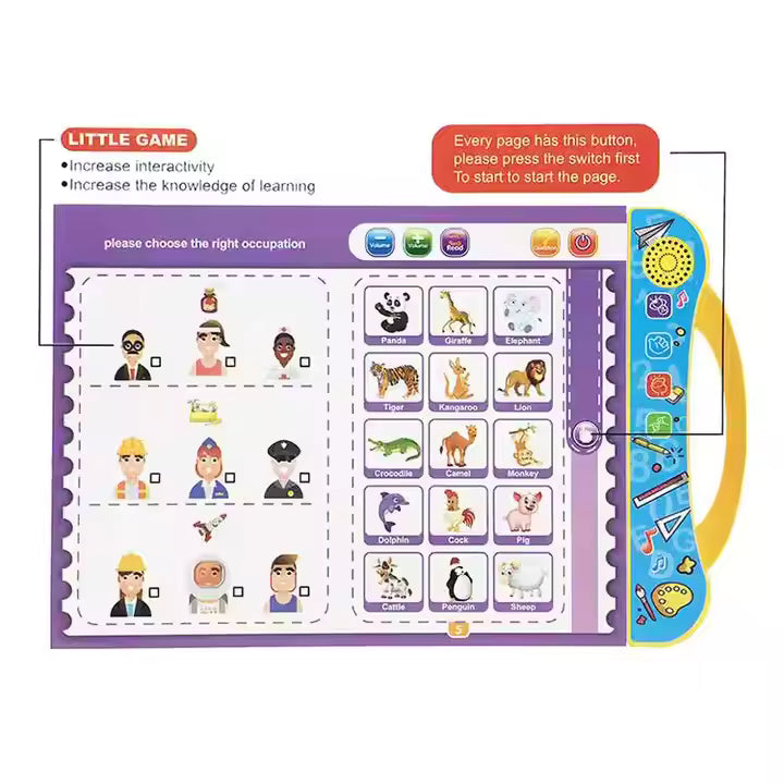 Interactive Talking Book for Kids – Phonics, Nursery Rhymes & Learning Activities (With Pen)
