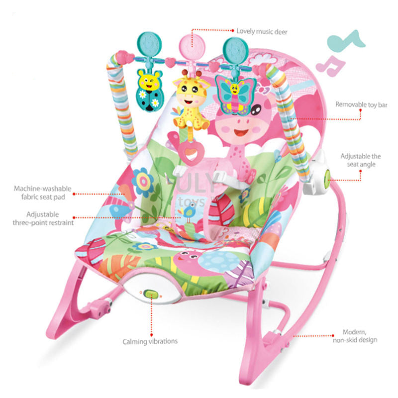 Infant to Toddler Rocker Chair – Classic Multi-function Chair for Kids