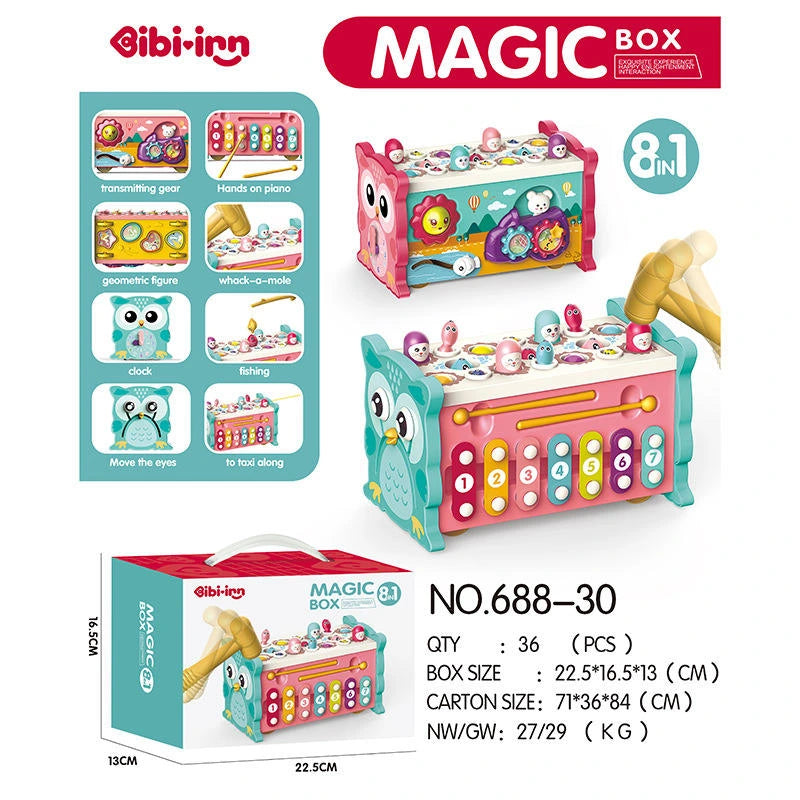 Multifunction Plastic Busy Box 8 sides and (Bigger size)