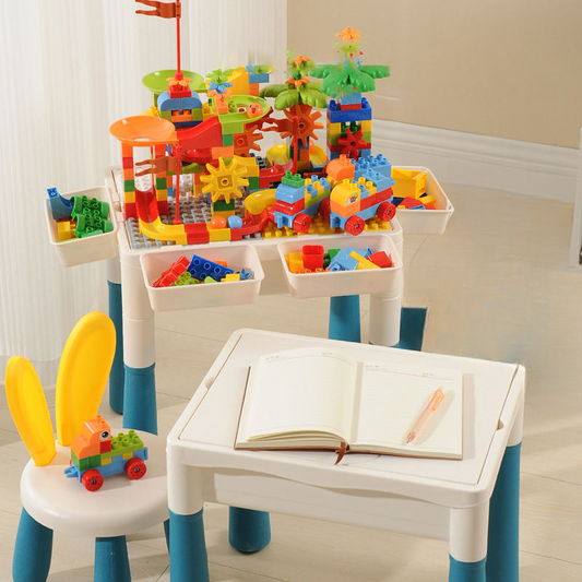 Multi Function Building Block Table 85Pcs with 1 chair
