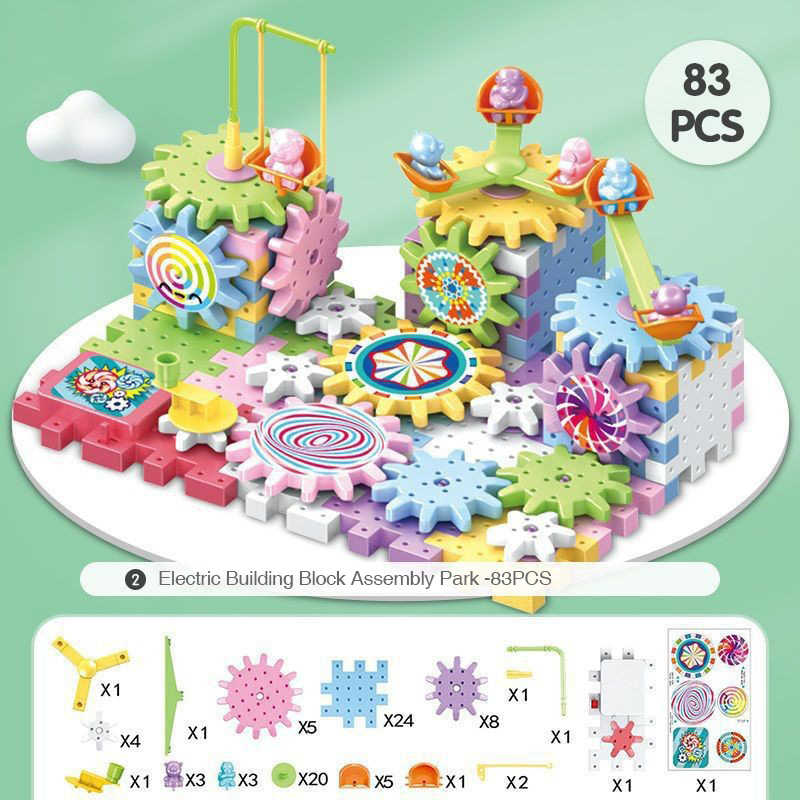 Electric Building Blocks 83 Pcs Assembling Paradise