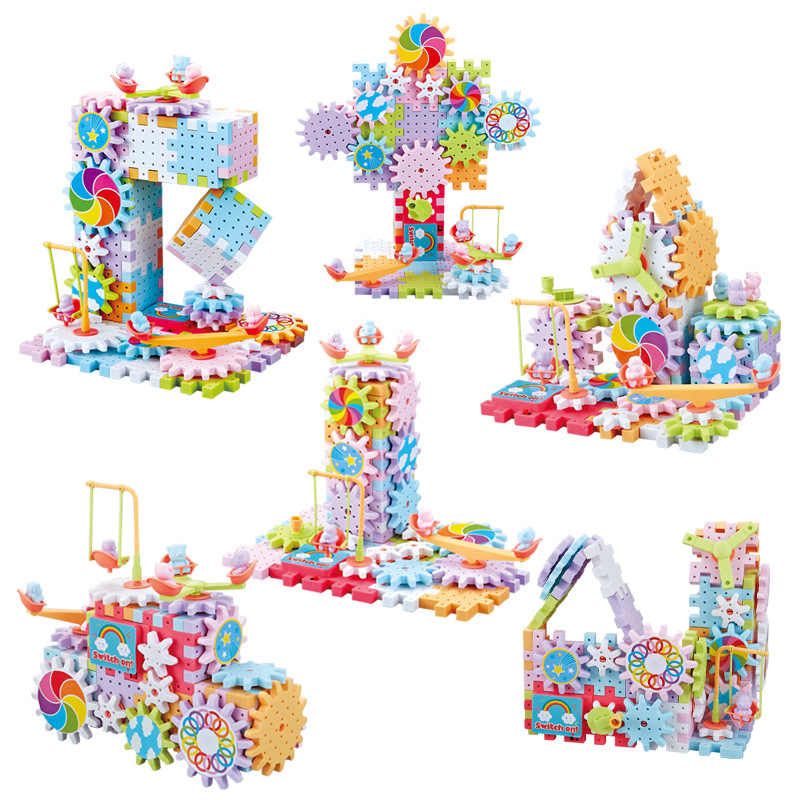 Magical Gear Blocks 83 Pcs STEM Set (Magic Plate Electric)
