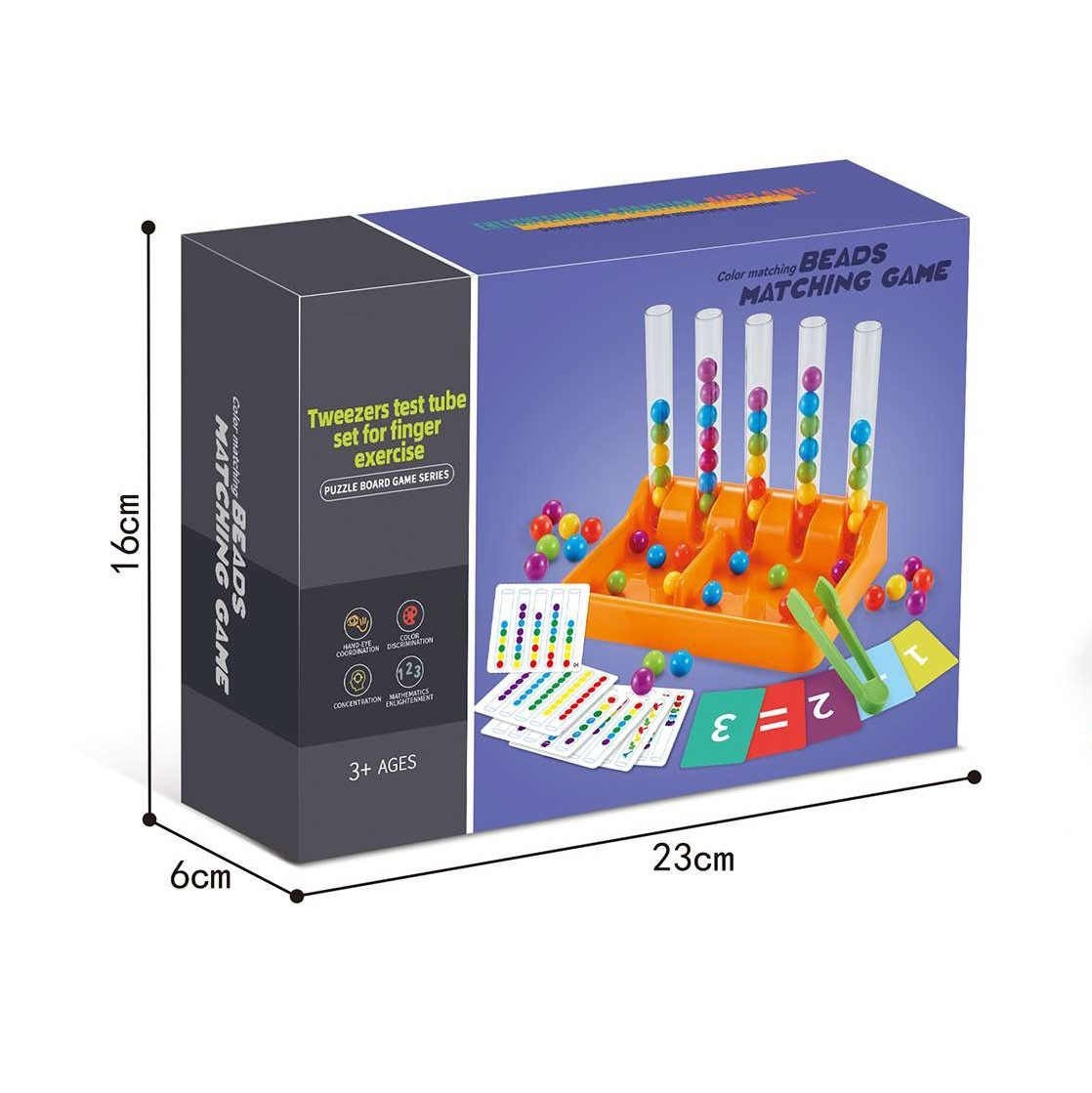 Beads Matching & Stacking Game Educational Skill Toy