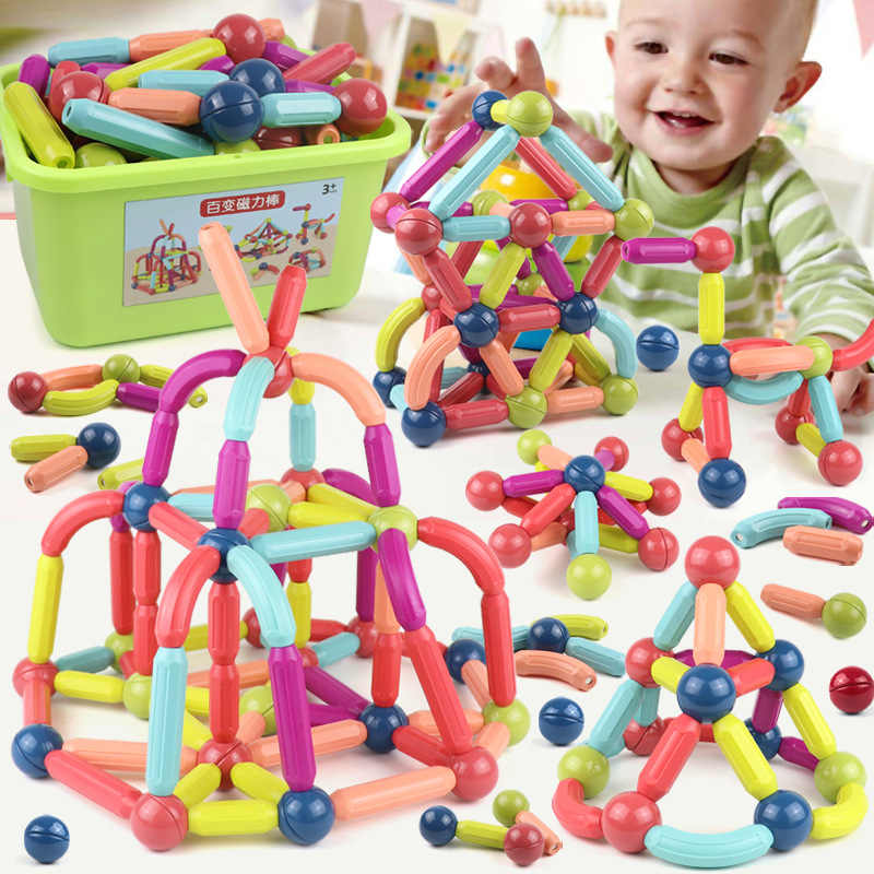 Magnet Stick & Link 64 Pcs Building Set