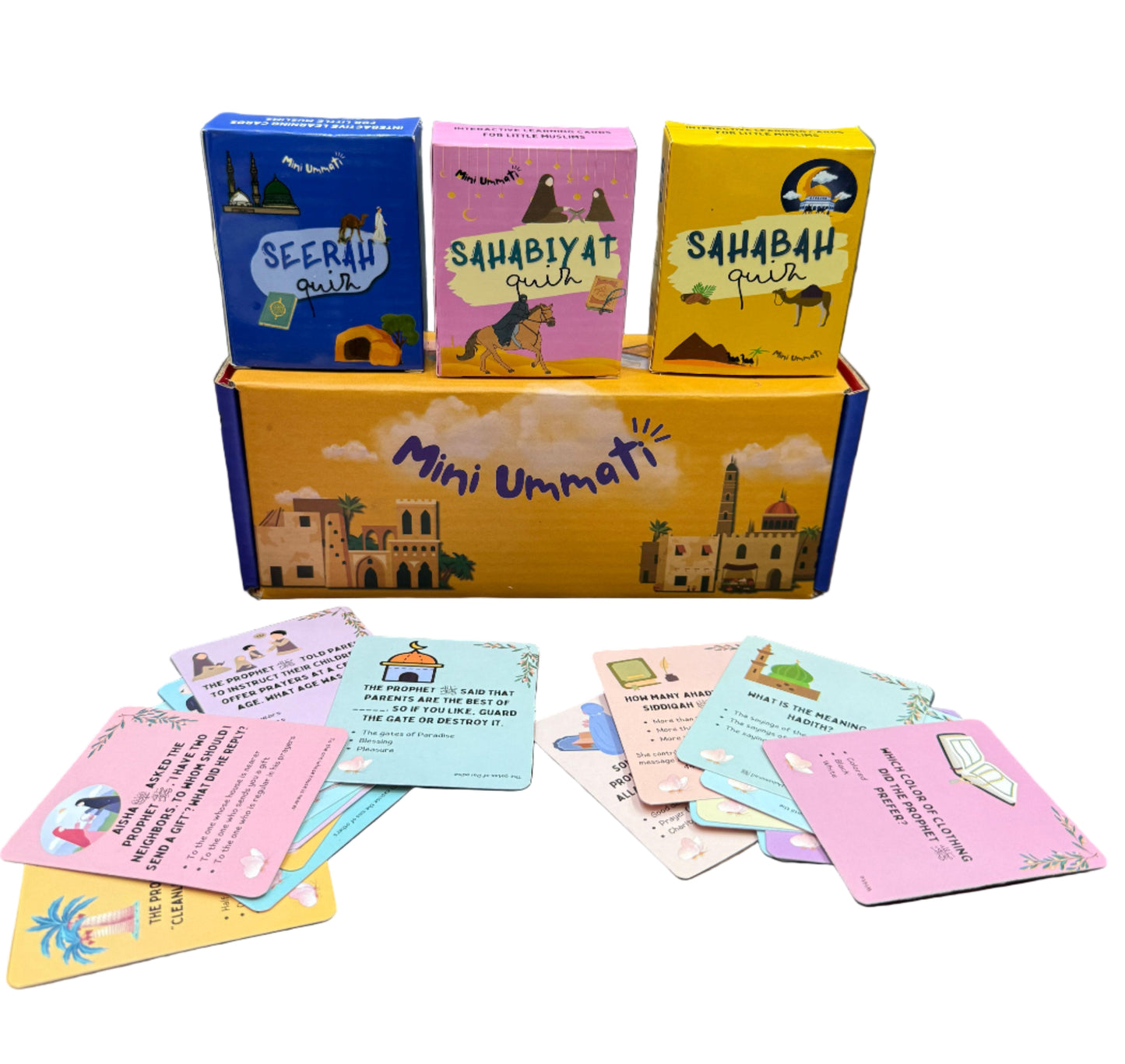 Muhammad ﷺ Quiz Bundle: Seerah, Hadith, Sahabah & Sahabiyat Quiz Cards
