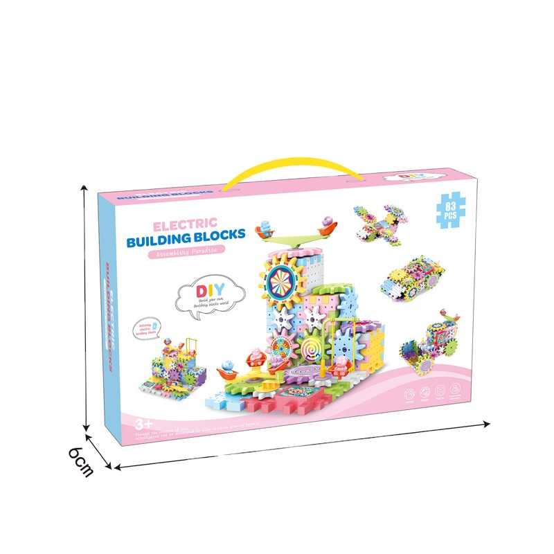 Electric Building Blocks 83 Pcs Assembling Paradise