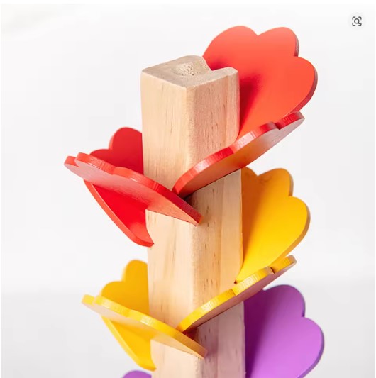 Colorful Rolling Ball Tree Ball Toy (Wooden)