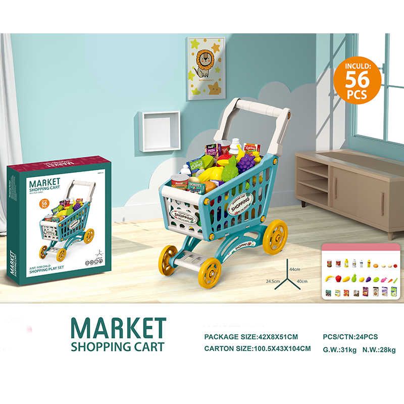 Kids Shopping Cart Playset + Fruit & Veggies Cutting Pack 2 Deal 5