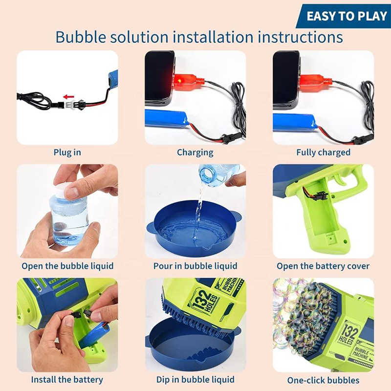 π«§ 132-Hole Bubble Machine β Ultimate Fun for Kids!