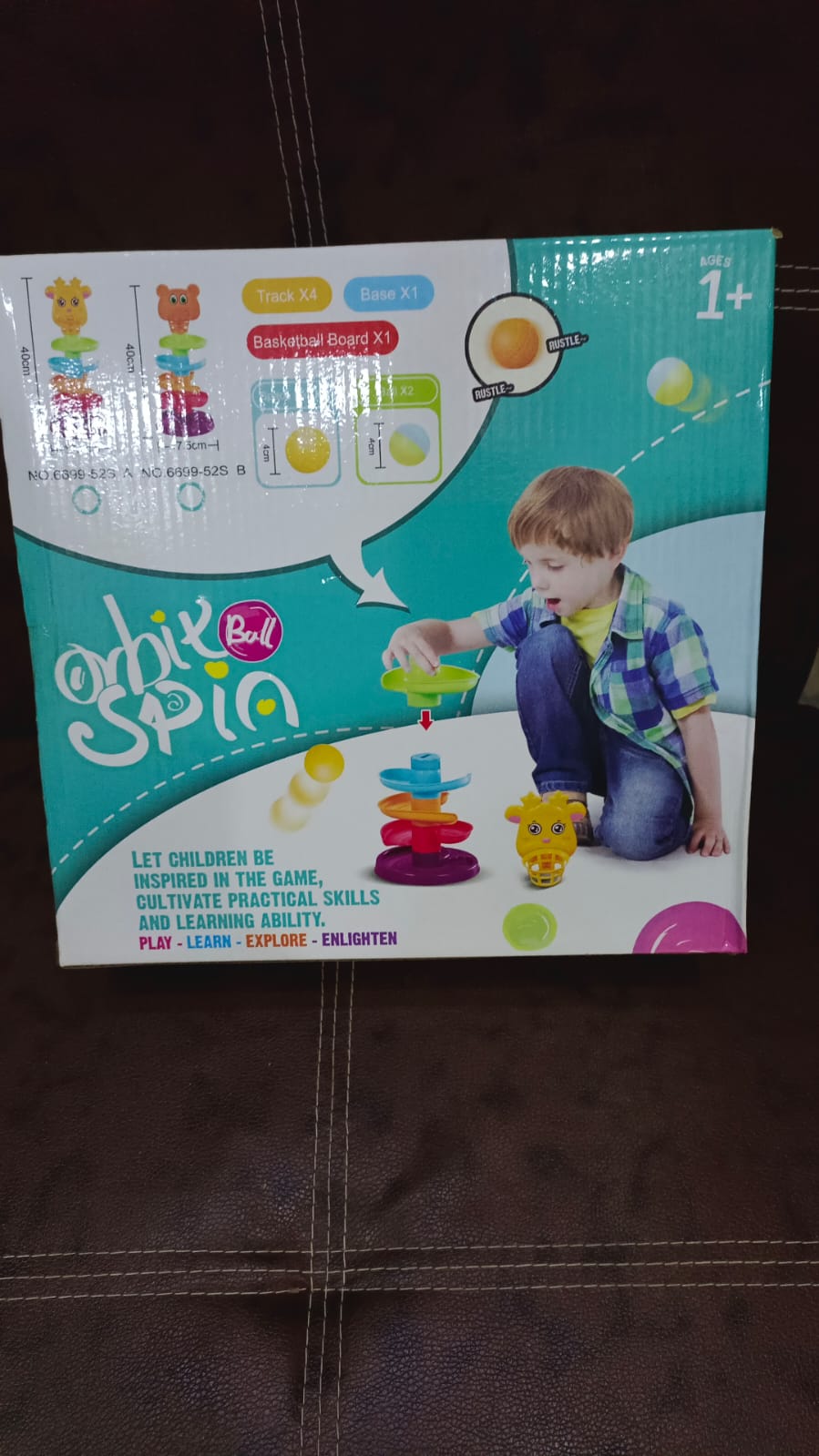 RolliBear Ball Tower – Toddler Ball Drop Toy for 1+ Year | 5 Balls