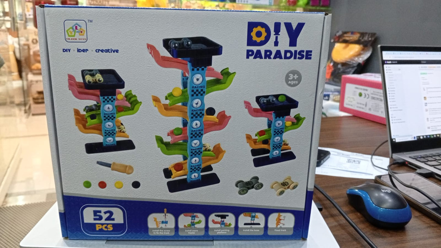 DIY Rolling Track Tower 56 Pcs Assembly Set