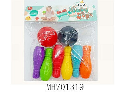 3 Cartoon Squeeze Toy + 6 Animal Squeeze Toy + Kids bowling set. ( Pack of 3 )