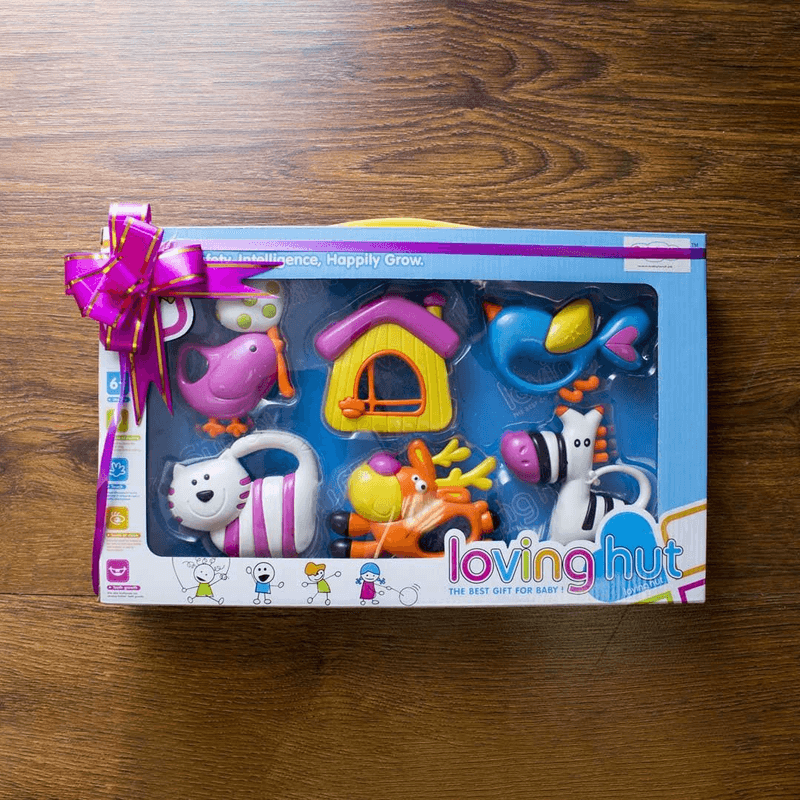 Loving Hut Baby Rattle Toy Set – Safe & Colorful Toys for Infants (6+ Months)