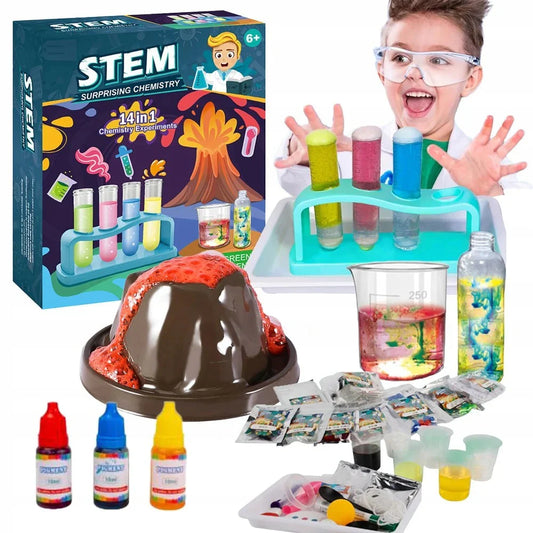 14-in-1 Surprising Chemistry Experiments Kit for Kids