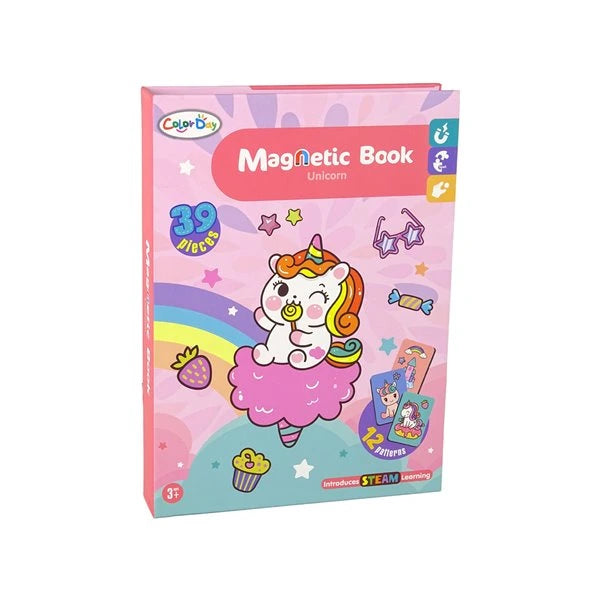 Magnetic Book | Piece Magnetic Puzzle Toy for Kids | Alphabets & Unicorn