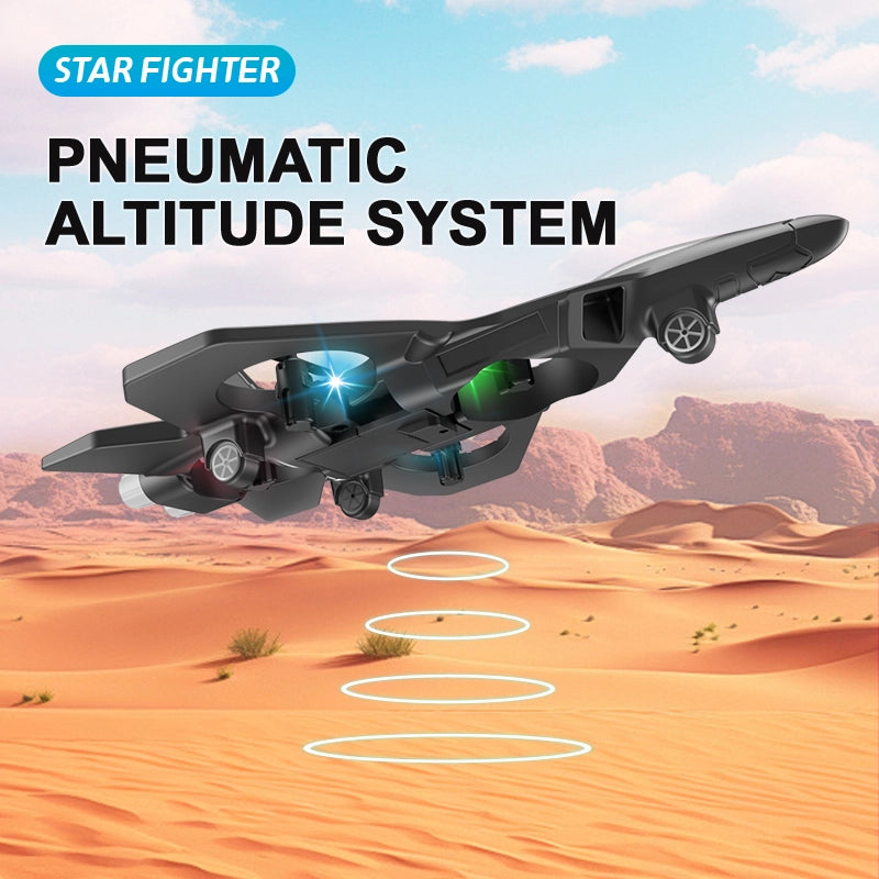 2.4G RC Foam Jet Fighter Plane – 360° Stunt Glider with LED Lights