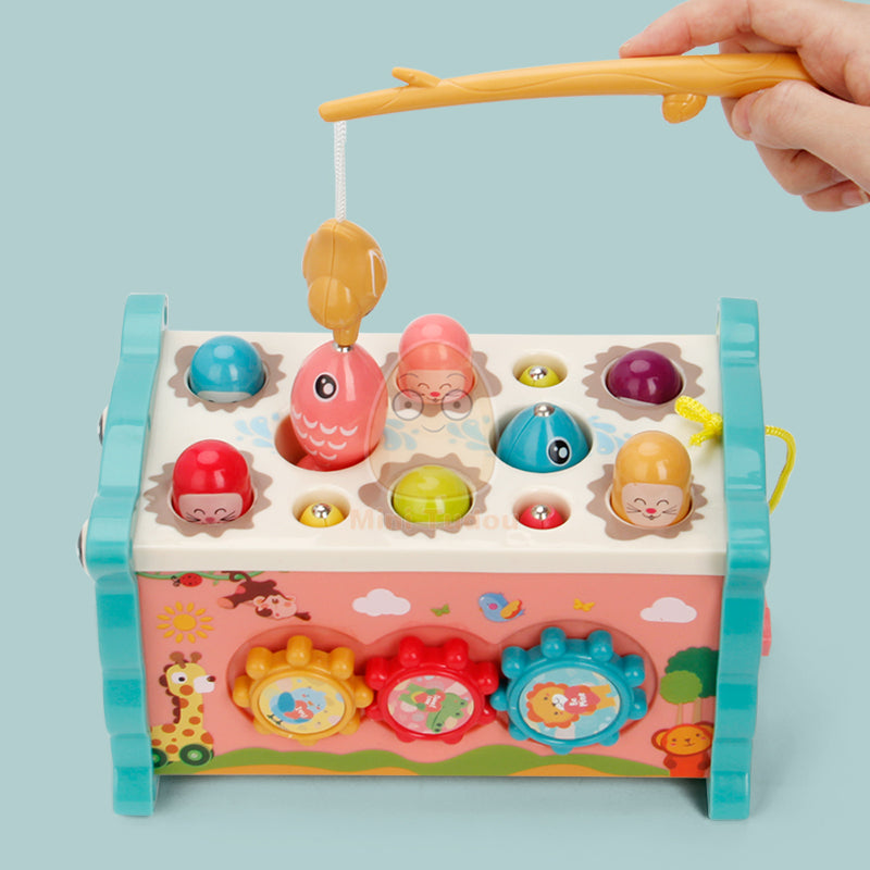 Multifunction 6 Sides Plastic Busy Box Child Activity Cube Educational for Children